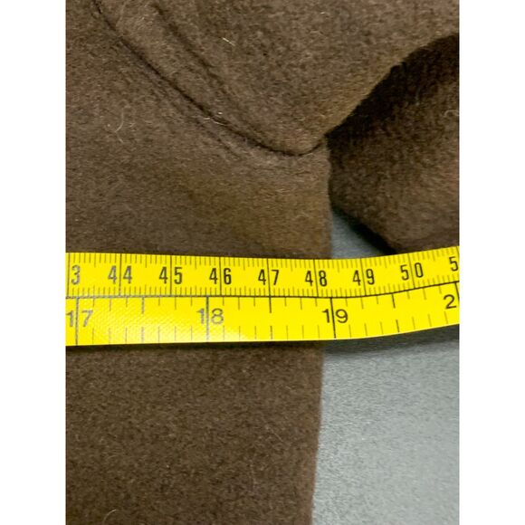 Theory Womens Coat Wool Angora Cashmere Penny Lane Fur‎ Collar Brown Size Medium - Picture 12 of 15